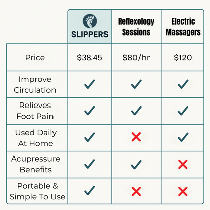 Bliss Steps Acupressure Massage Slippers